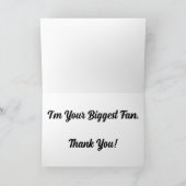 「孤独なファン」サンキューカード カード (内部)