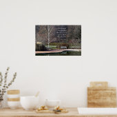 孤独なベンチ感動的ポスター ポスター (キッチン)