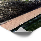 孤独なベンチ感動的ポスター ポスター (角)