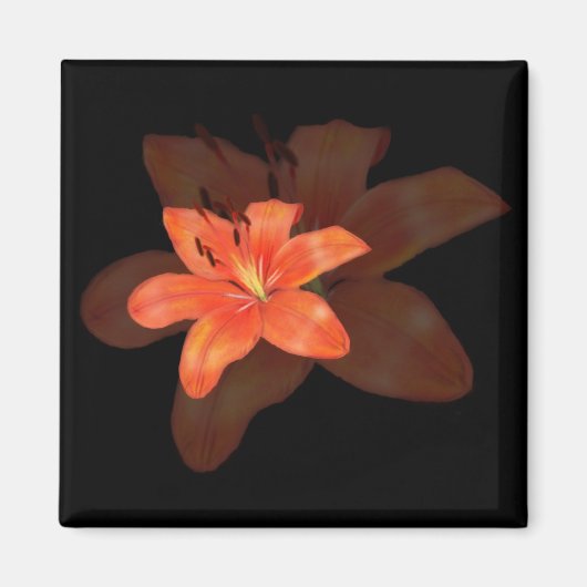 孤独なユリの磁石 マグネット (正面)