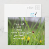 [孤独なラディバグ]恋しく思の皆さん ポストカード (正面/裏面)