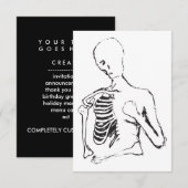 孤独な串 招待状 (正面/裏面)