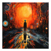 孤独な人の表現主義 フォトプリント            (正面)