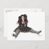 孤独な人形はがき ポストカード (正面/裏面)