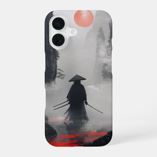 孤独な侍 iPhone 16ケース (裏面)