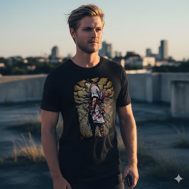 孤独な侍Tシャツ - 影の中の誇り トライブレンドTシャツ