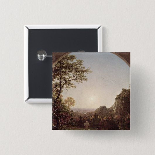 孤独な十字1845年 缶バッジ (正面&裏面)