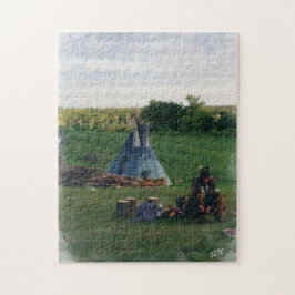 孤独な原産のアメリカインディアン ジグソーパズル