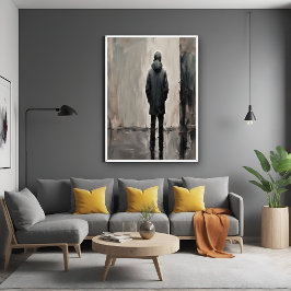 孤独な反射 – ミニマリストアート ポスター