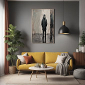 孤独な反射 – ミニマリストアート ポスター