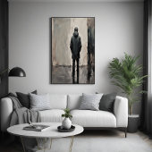 孤独な反射 – ミニマリストアート ポスター