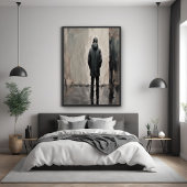 孤独な反射 – ミニマリストアート ポスター