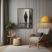 孤独な反射 – ミニマリストアート ポスター