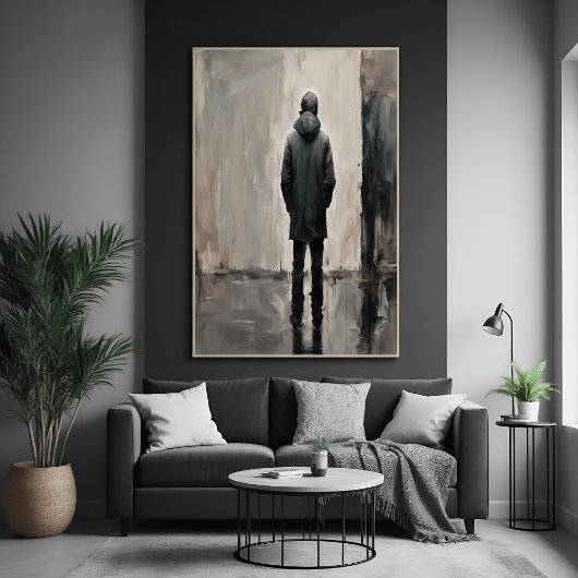 孤独な反射 – ミニマリストアート ポスター