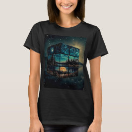 孤独な夜に吠える狼 Tシャツ