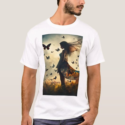 孤独な女の子:孤独と Tシャツ (正面)