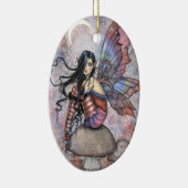 孤独な妖精イソベル幻想アート セラミックオーナメント (右)