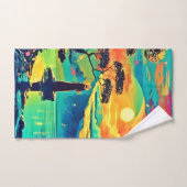 孤独な姿アットサンセット バスタオルセット (ハンドタオル)