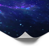 孤独な宇宙飛行士 グローイング コズミック スパイラル ギャラクシー ポスター (角)