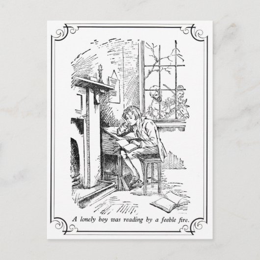 孤独な少年 ポストカード (正面)