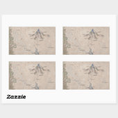 孤独な山のシンダリンの地図 長方形シール (シート)