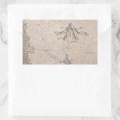 孤独な山のシンダリンの地図 長方形シール (バッグ)