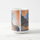 孤独な山の樹々 コーヒーマグカップ (中央)