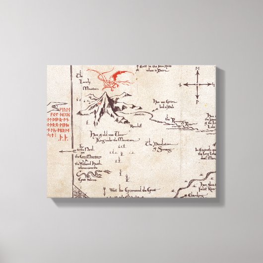 孤独な山 キャンバスプリント (正面)