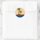 孤独な島のシール ラウンドシール (バッグ)