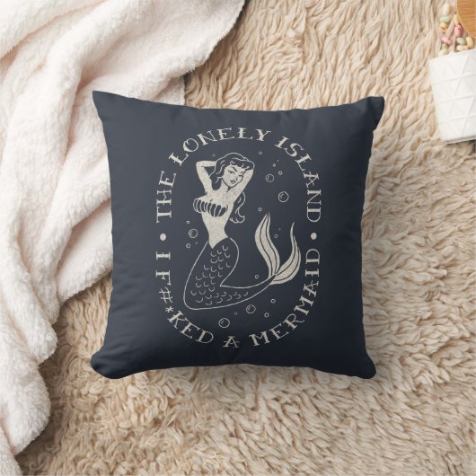 孤独な島の人魚 クッション (ブランケット)