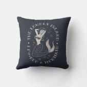 孤独な島の人魚 クッション (裏面)