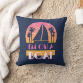 孤独な島-私はボートにあります クッション (ブランケット)