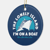 孤独な島-見てみて下さい セラミックオーナメント (左)