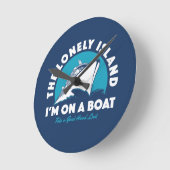 孤独な島 – 見てみよう ラウンド壁時計 (傾斜)