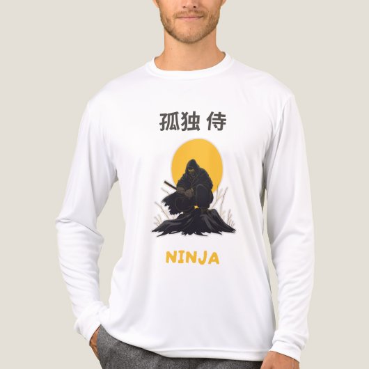 孤独な忍者侍アートデザイン トライブレンドTシャツ (正面)