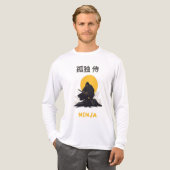 孤独な忍者侍アートデザイン トライブレンドTシャツ (正面全体)