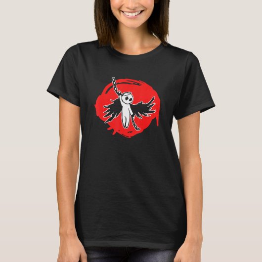 孤独な悲しいエモゴシックエンジェル Tシャツ (正面)
