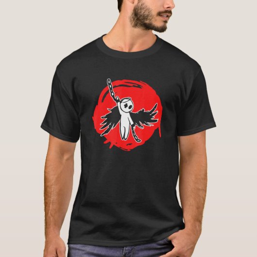 孤独な悲しいエモゴシックエンジェル Tシャツ (正面)