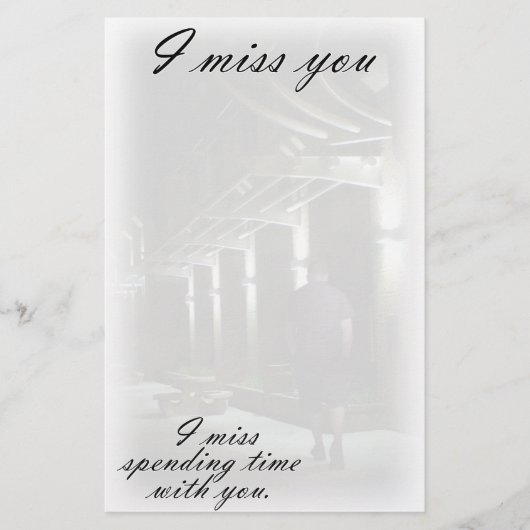 孤独な散歩 便箋 (正面)