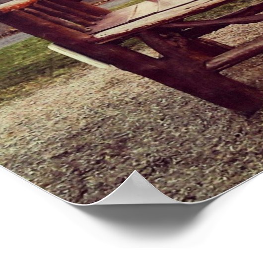 孤独な椅子 ポスター (角)