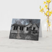 孤独な死んだハロウィーン カード (黄色い花)