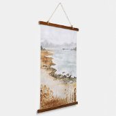 孤独な海岸 吊り下げ型タペストリー (傾斜あり)