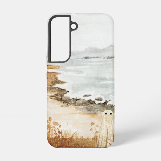 孤独な海岸 SAMSUNG GALAXYケース (裏面)