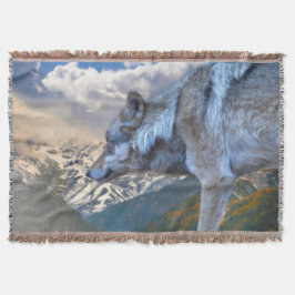 孤独な狼の自由 スローブランケット