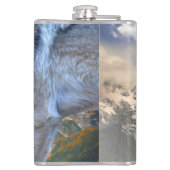 孤独な狼の自由 フラスク (裏面)