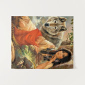 孤独な狼 タペストリー (正面(横))