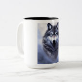 孤独な狼 ツートーンマグカップ (正面左)