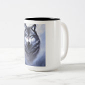 孤独な狼 ツートーンマグカップ (正面右)