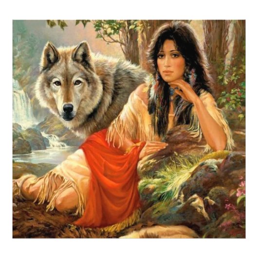 孤独な狼 フォトプリント            (正面)