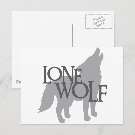 孤独な狼 ポストカード (正面/裏面)